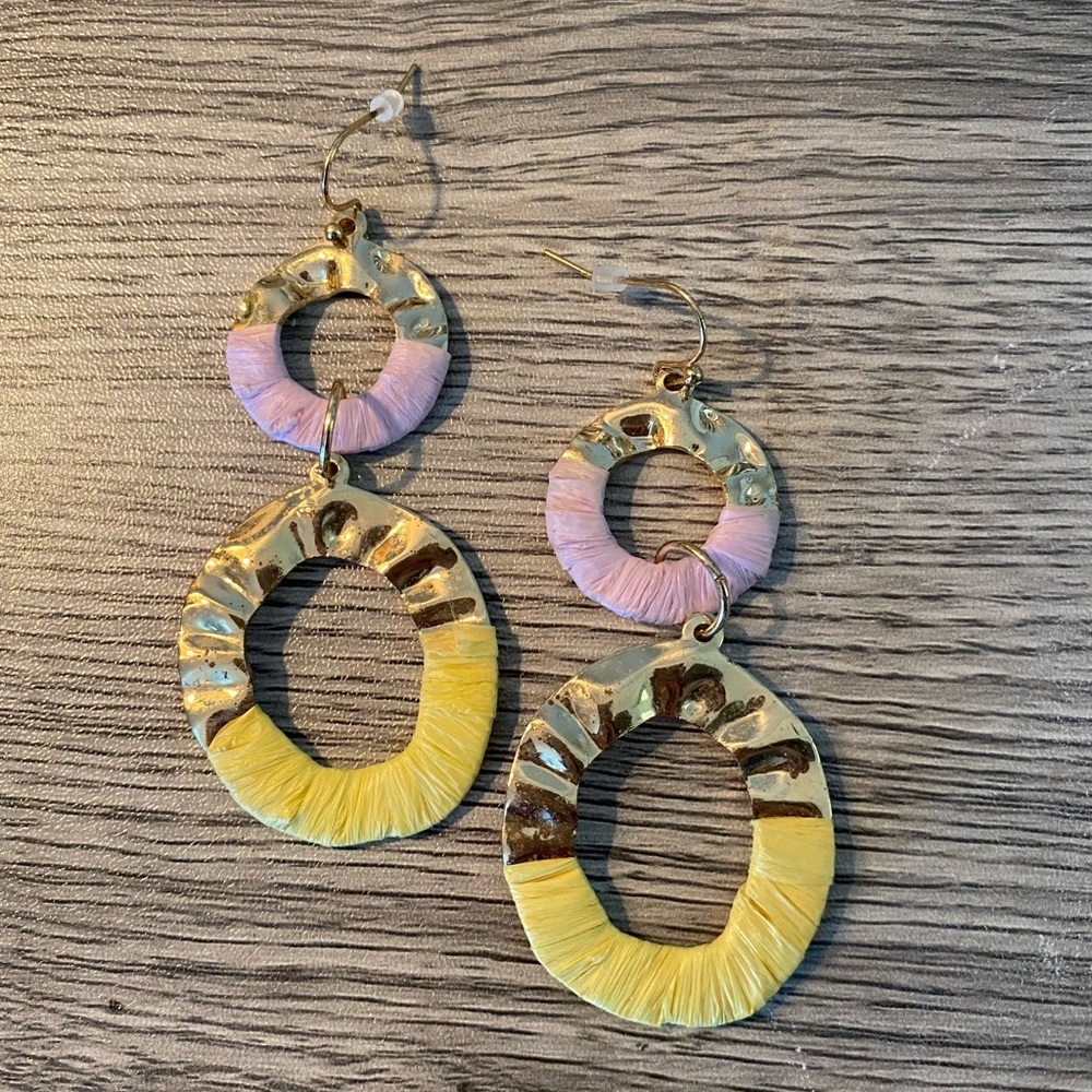 Universal Thread | Dual Drop Disc Earrings